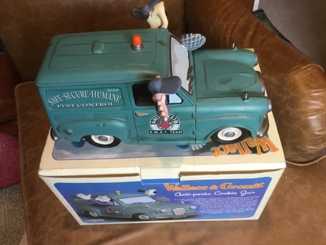 WALLACE AND GROMIT Curse Of The Were Rabbit Anti Pesto Van Cookie Jar ...