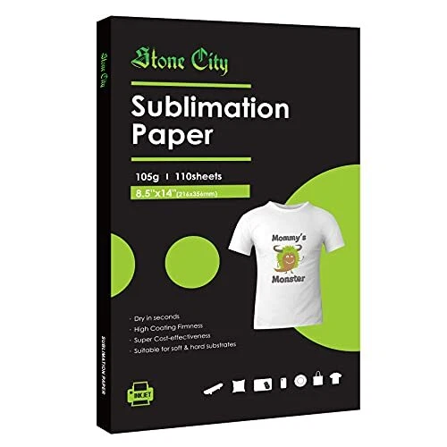 Sublimation Paper 110 Sheets 8.5X14'' for Heat Transfer, Tumbler, DIY Gift,