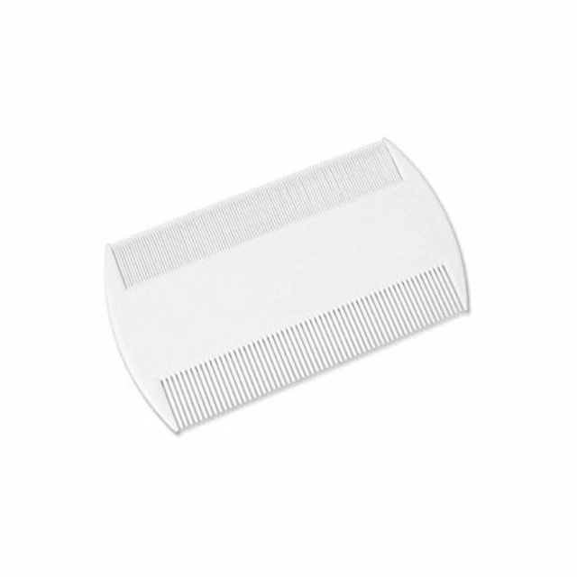 CS Beauty Nit Comb White Double Sided Nit Combs for Head Lice Detection