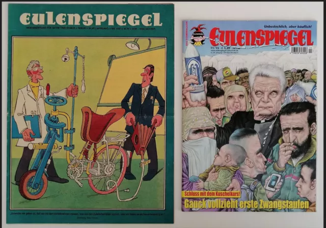 4-1987 Eulenspiegel DDR Funzel  + Eulenspiegel 11-2015