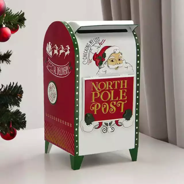 Cassetta Lettere di Natale da Appoggio , Cassetta Posta Natalizia in Metallo ...