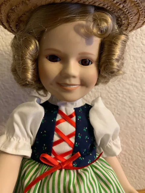 Danbury Mint 14" Shirley Temple HEIDI, Dolls of the Silver Screen Excellent Cond