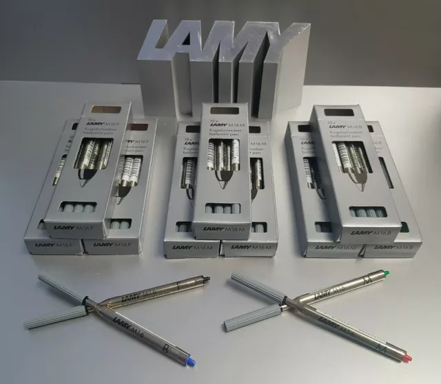 Lamy M16 Kugelschreiber Mine F M B Fein Mittel & Breit Ersatzminen in 4 Farben