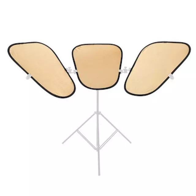 Manfrotto Triflector MKII Reflector Panels, Gold/White, Set of 3 #LL LR2905