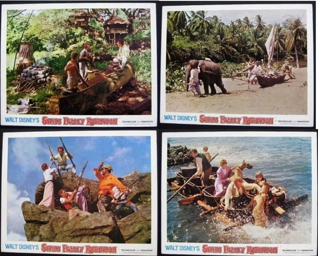 Swiss Family Robinson Original 11X14 Unused Lobby Card Set Of 8 1975