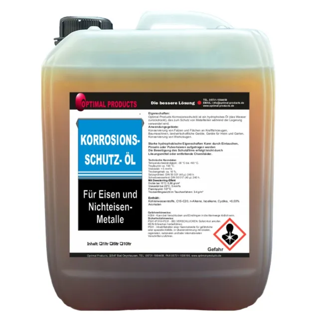 Huile anticorrosion pulvérisateur huile antirouille huile anti-rampante protection des cavités 10 litres