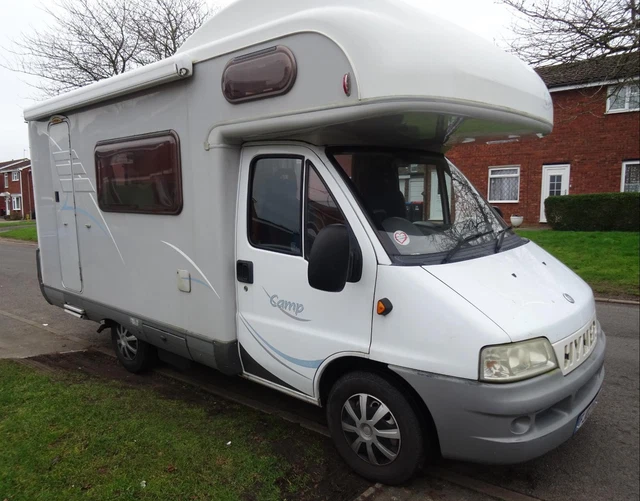 HYMER CAMP C544K Fiat Ducato 2003 4 Berth Over Cab Bed Motorhome For