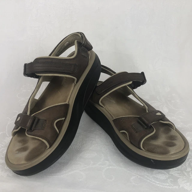 MBT Kisumu Mens Toning Rocker Brown Leather Sandals Size: US10 EU41 #400201-01