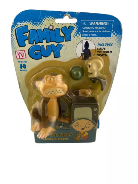 Family Guy As Seen On TV Evil Monkey Figure w/ Create-A-Figure Death SEALED Family Guy As Seen On TV Evil Monkey Figure w/ Create-A-Figure Death SEALED