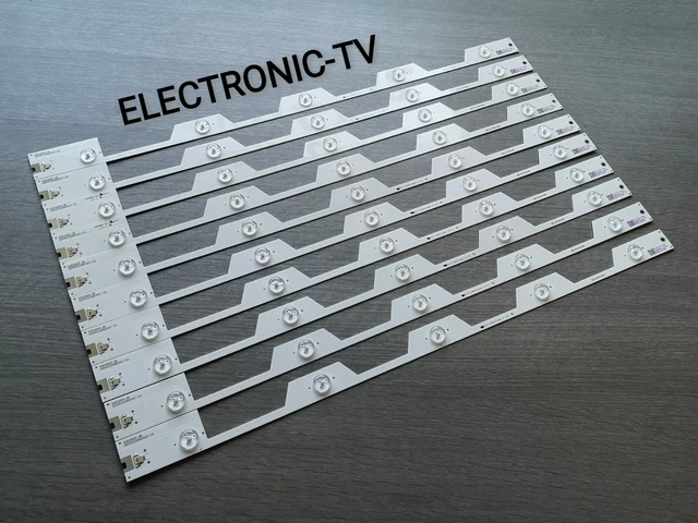 10 Barrettes LED Rétroéclairage Pour TV TCL U55S6806 - Neuves