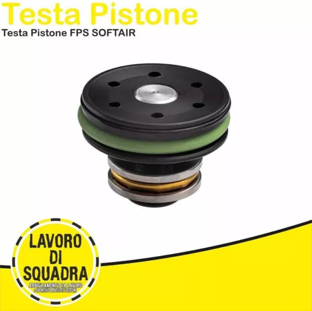 Testa Pistone Cuscinettata In Pom Con Doppio O-Ring - Fps Softair