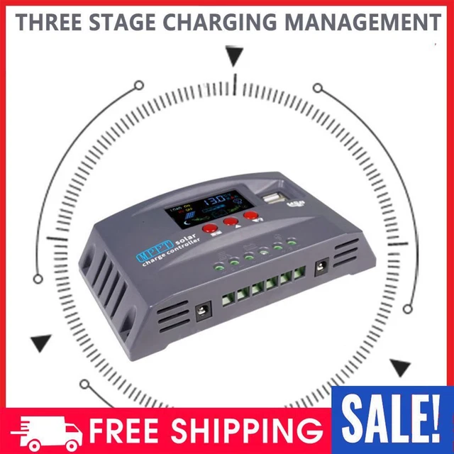 12V24V SOLAR CONTROLLER Backlight Display 10A/20A/30A Solar Power ...