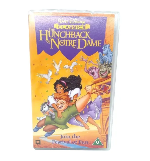 The Hunchback Of Notre Dame VHS Video Cassette Walt Disney Classics