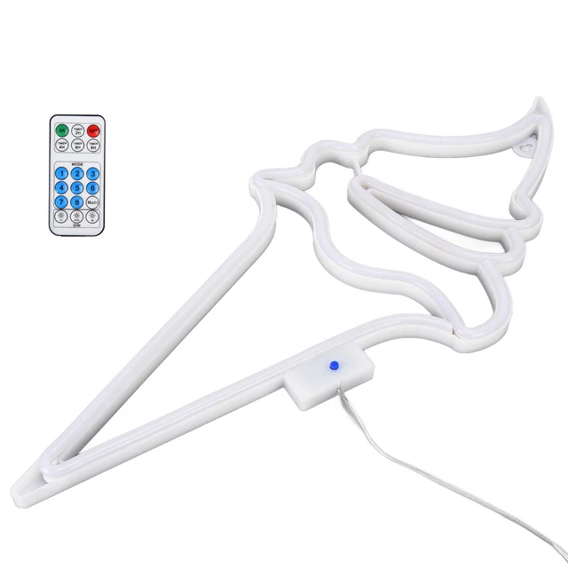LT (Blue Pink)LED Neon Light Ice Cream Waterproof Battery USB Powered Hangable