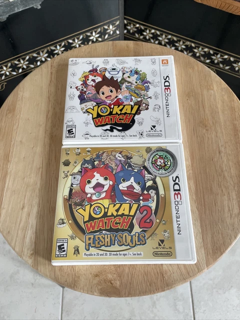 Yo-Kai Watch Yokai Watch 2 Fleshy Souls Nintendo 3DS Authentic! Bundle