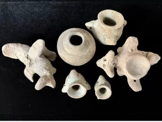 Pre-Columbian Pottery Artifacts Effigy Poison Pots