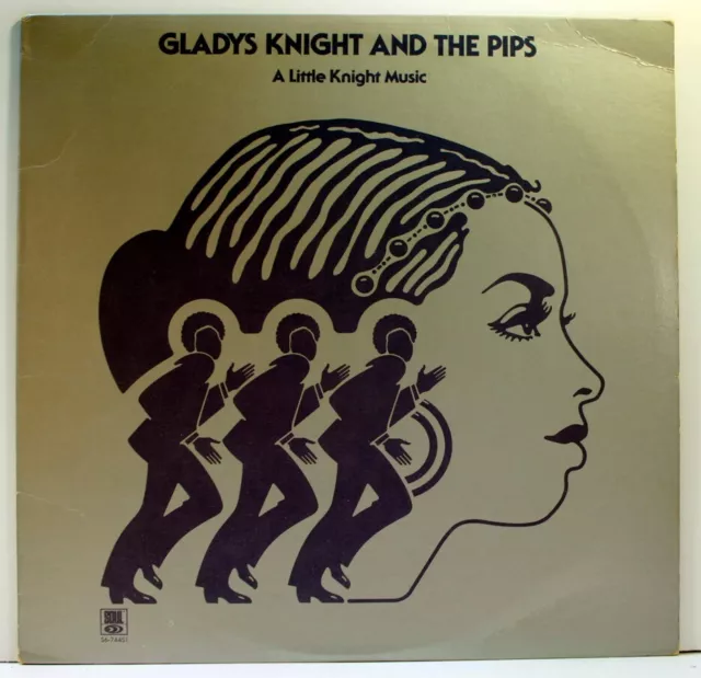 Gladys Knight and the Pips A Little Knight Music LP 1975 [Motown S6-744S1]