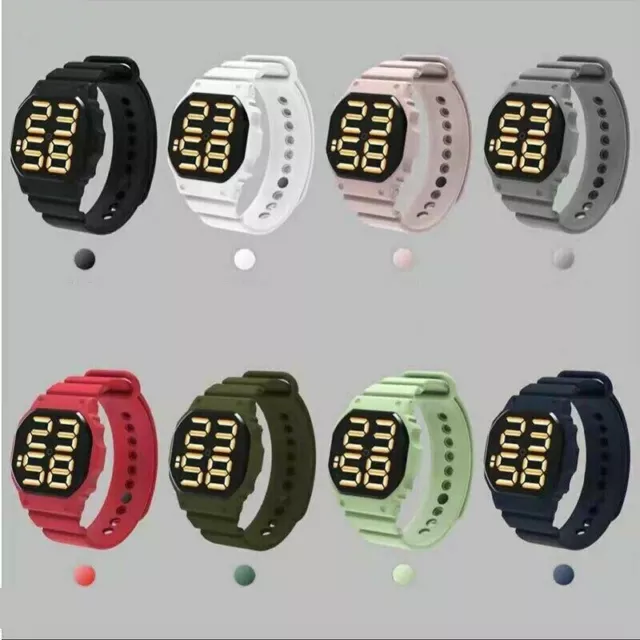 New LED Wrist Sport Watch Digital Screen Men Women Unisex Boys Girls Kids Gift