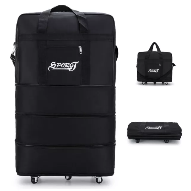 Expandable Rolling Duffle Bag Wheeled Luggage Foldable Suitcase 30" 32" 34" 42"