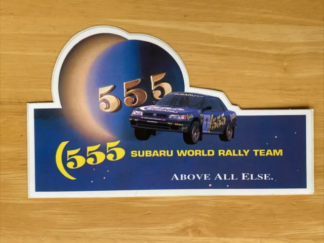 555 Subaru World Rally Team sticker, decal