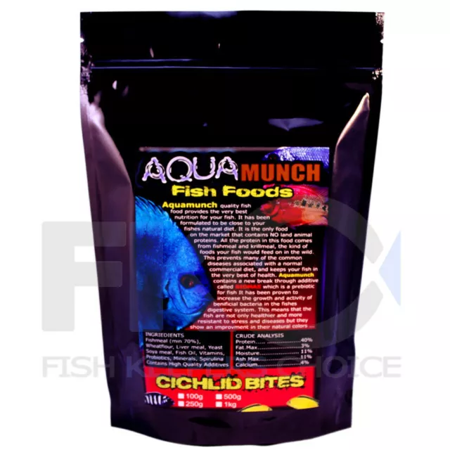 FKC Aqua Cichlid Bites Medium Sinking Tropical Aquarium Fish Food Pellets 5KG 2