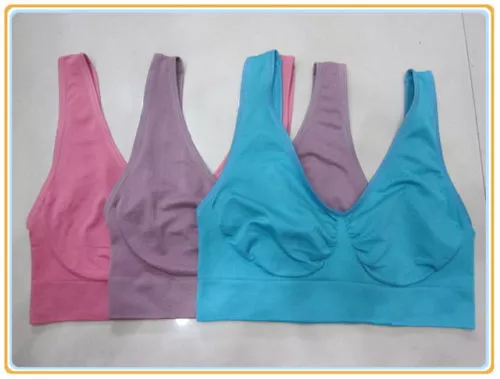 Sport BH Komfort BH Wohlfühl BH BRA Bustier Body Top Microfaser 3-er Set XXXL