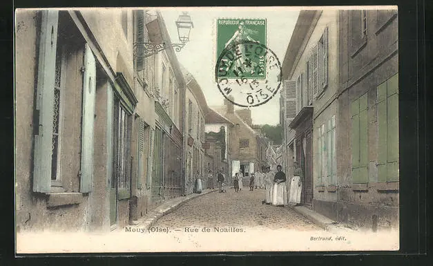 CPA Mouy, Rue de Noailles 1913