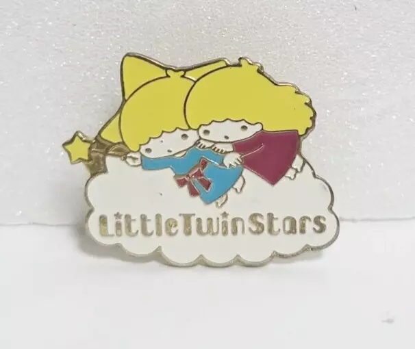 Little Twin Stars Pin Badge SANRIO 2002 Old Vintage Retro Super Rare