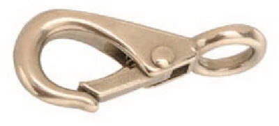 Stainless Steel Rigid Round Eye Quick Snap, 5/8-In.