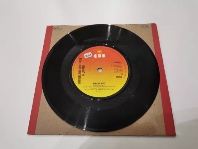 sutherland brothers & quiver arms of mary 7" vinyl record very good condition