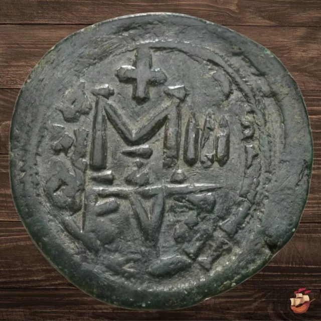 Byzantine Empire coin - Follis - Maurice Tiberius (582-602) Cyzicus 33mm #3061