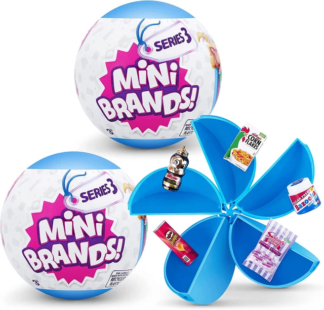5 SURPRISE MINI Brands Series 3 Mystery Capsule Real Miniature Brands