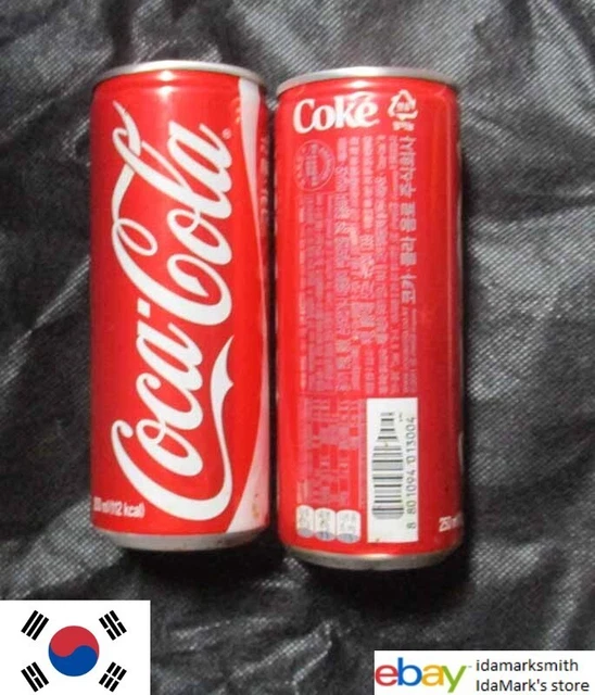 COCA COLA CAN SOUTH KOREA tall 250ml Coke NEW Design 2014 Red Collect