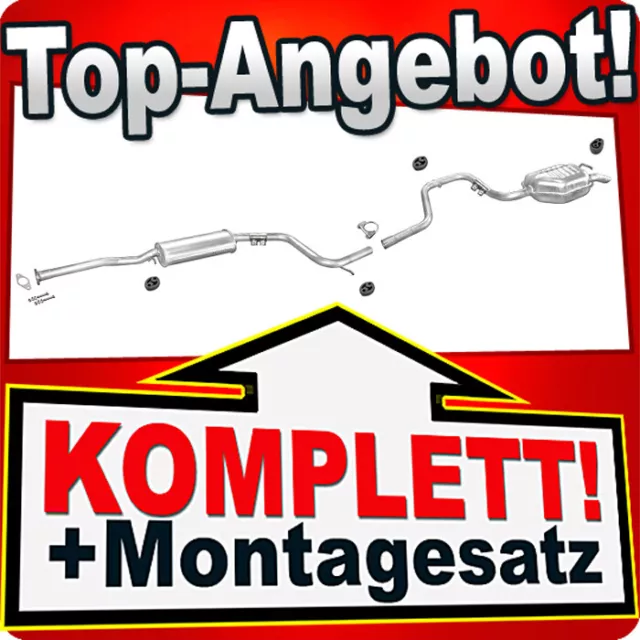 Auspuff für FORD MONDEO MK1 MK2 1.6 1.8 Stufenheck 1993-1998 Auspuffanlage