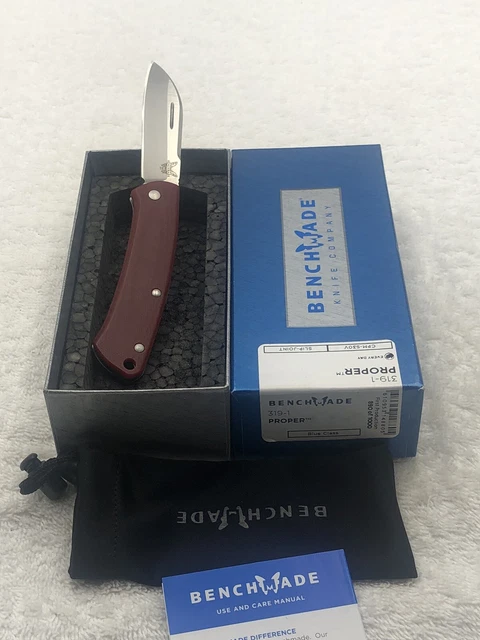 Benchmade 319-1 Proper Slipjoint Folding Pocket Knife 1st Production #890 / 1000