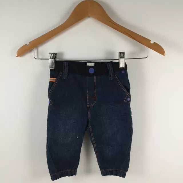 Pantalones de mezclilla Ted Baker bebé niños talla 00 años azul holgado liso 010185