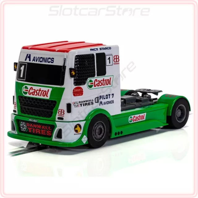Scalextric C4156 Truck "Team Racing Castrol No.1" 1:32 LKW Auto Slotcar DPR SR