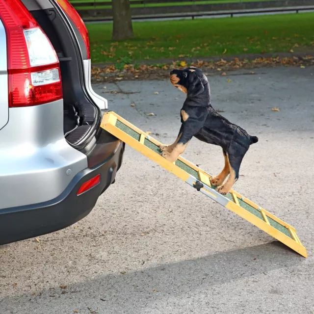 Hunderampe Einstiegshilfe Autorampe Rampe Auto Teleskop Hunde Hundetreppe