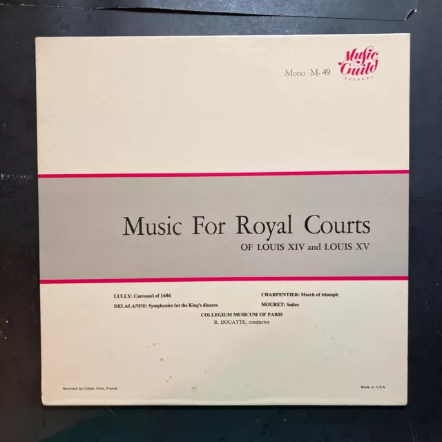 Music for royal courts of Louis XIV and Louis XV