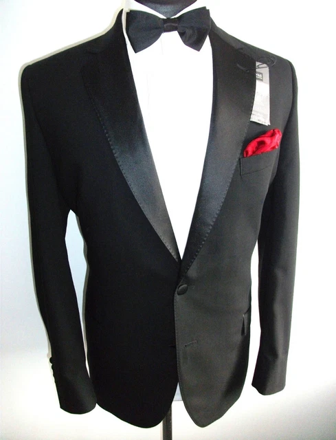 SMOKING SMOKING SMOKING SMOKING TUTA DA CENA 44 Blazer Cappotto da Matrimonio M&S NUOVO