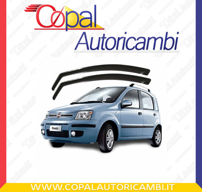 Heko SET 4 DEFLETTORI ARIA ANTITURBO ANTIVENTO per FIAT PANDA CROSS 5 PORTE 2003-2012 