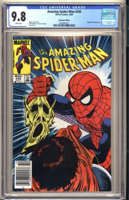 Amazing Spider-Man #245  "Newsstand" CGC 9.8 WP NM/MT Marvel 1983 Hobgoblin v1