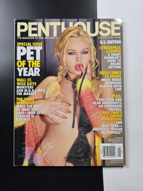 US Penthouse Magazin - JANUAR 01/2003 SPECIAL EDT. PET OF THE YEAR - SEHR GUT