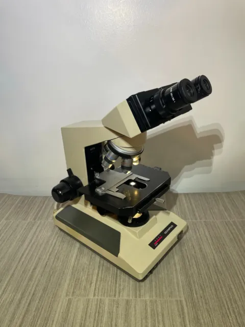 OLYMPUS BH-2 Microscope with 4 Objectives Tested Working BH2 4X 10X 50X 100x BH2