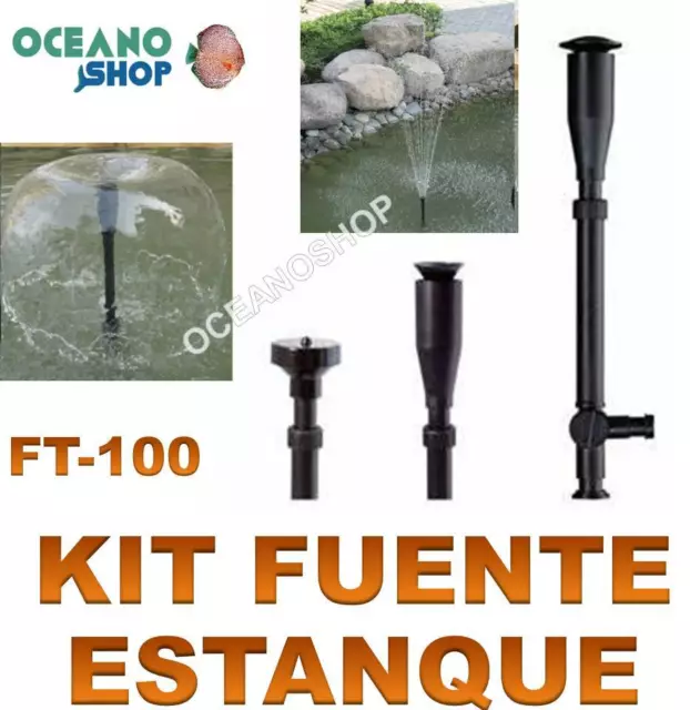 Kit De Fuente O Estanque Sobo Ft-100 Difusor Con Boquillas Bomba Agua Cascada