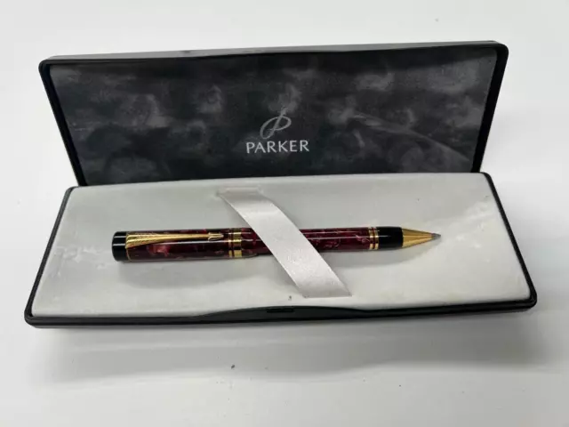 Rare Parker Duofold Centennial Red Marble Pen