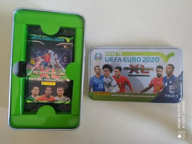 TIN BOX ORO ROAD TO EURO 2020 UEFA Card PANINI ADRENALYN XL + 6 BUSTINE 2