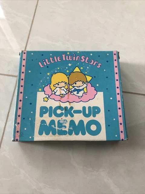 NOS HTF 1976 vintage Sanrio Twin Little Stars Pick-Up Memo Stationery Paper Case NOS HTF 1976 vintage Sanrio Twin Little Stars Pick-Up Memo Stationery Paper Case
