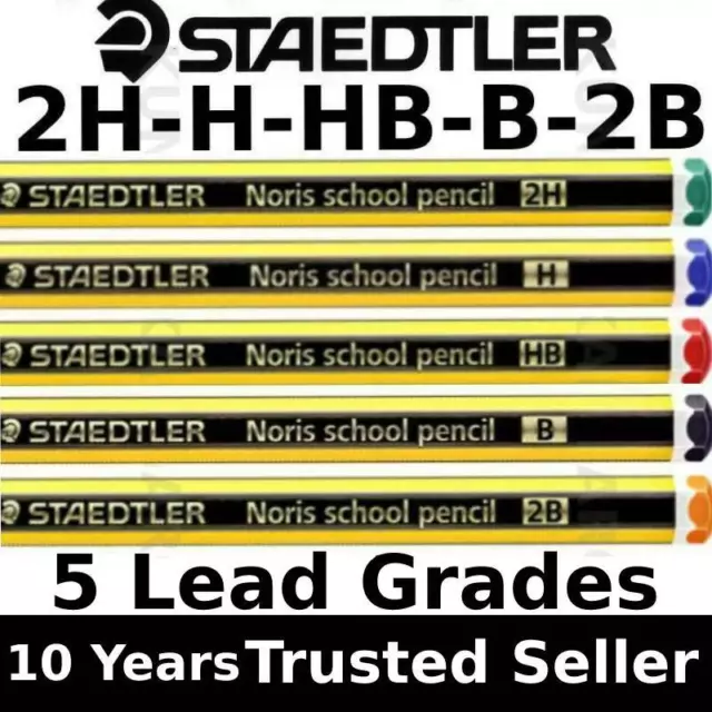 STAEDTLER NORIS PENCILS HB 2B 2H & Mixed Drawing School Sketching Art Joiner