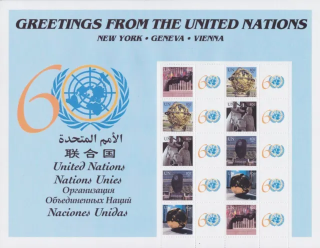 UN Vereinte Nationen New York 977/981 postfr. Kleinbogen Grußmarken 2005 -24194